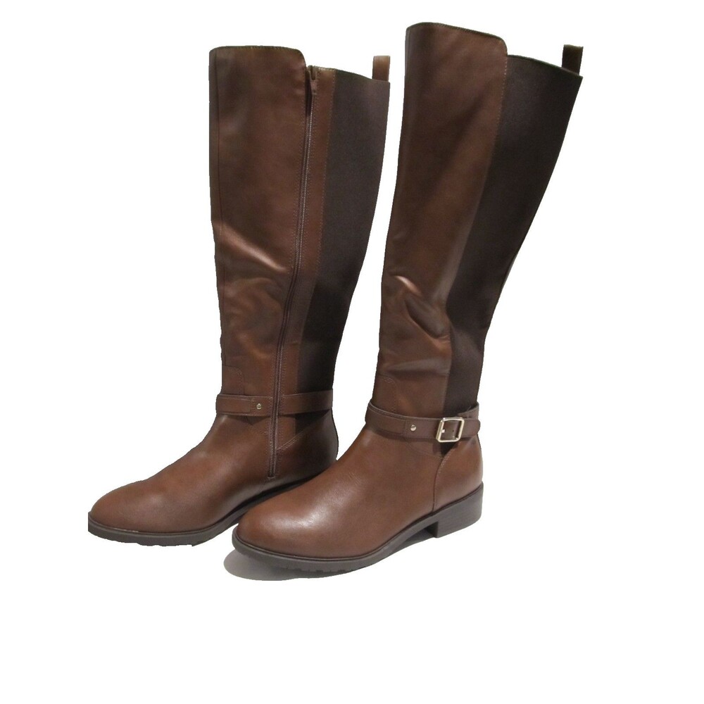 Style & Co Valenciaa Riding Boots Cognac Brown Size 10M and 6.5M - Picture 5 of 13